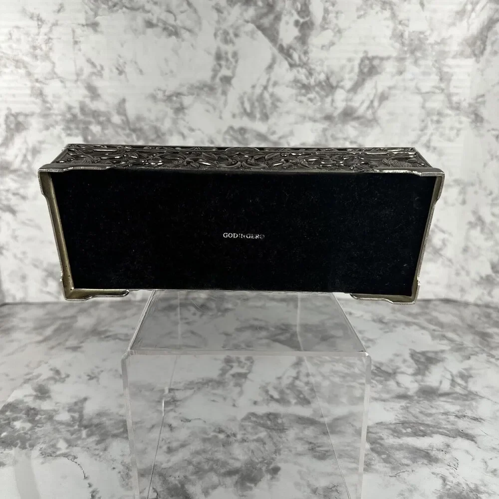 Vintage 1992‎ Godinger Silver Jewelry Box 9